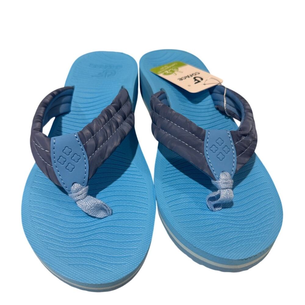 COFACE® Coface Yoga Sandals Sky Blue Women's Size 9 Flip Flops Arch Support New